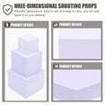 thumbnail image 3 of EeaseCA 8pcs Three-dimensional Geometry Foams Adornments Geometric Solid Ornaments Home Decor, 3 of 7