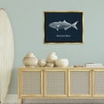 thumbnail image 2 of Stupell Industries Nantucket Blues Fish Animals Painting Gold Floater Framed Canvas Art Print Wall Art, 25 x 31, 2 of 9