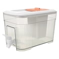 thumbnail image 1 of Luxshiny Fridge Door Water Jug Drinking Water Pitcher Refillable White 1Pcs, 1 of 8