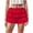 Red, variant on COMVALUE Bloomers for Women Y2k Cute Lace Bloomer Coquette Trim Shorts Ruffle Mini Skirts (White, S)