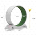 thumbnail image 3 of HOXPETY Roue d'Exercice pour Chat avec Tapis de Course, Grande Roue de Course avec Jouet en Plumes de Chat, Roue de Tapis Roulant pour Perte de Poids et Santé, Gris, 3 of 9