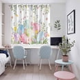 thumbnail image 4 of Easter Eggs Kitchen Curtains Window Panels, Country Wildflower Spring Watercolor Botanical Insulated Window Treatment Curtain, Grommet Curtains for Bedroom/Living Room/Bathroom, 2 Piece 52"Wx63"L, 4 of 8
