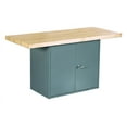 thumbnail image 1 of 2-Station Workbench in Gray w 2 Door Unit (w/o Vise), 1 of 1