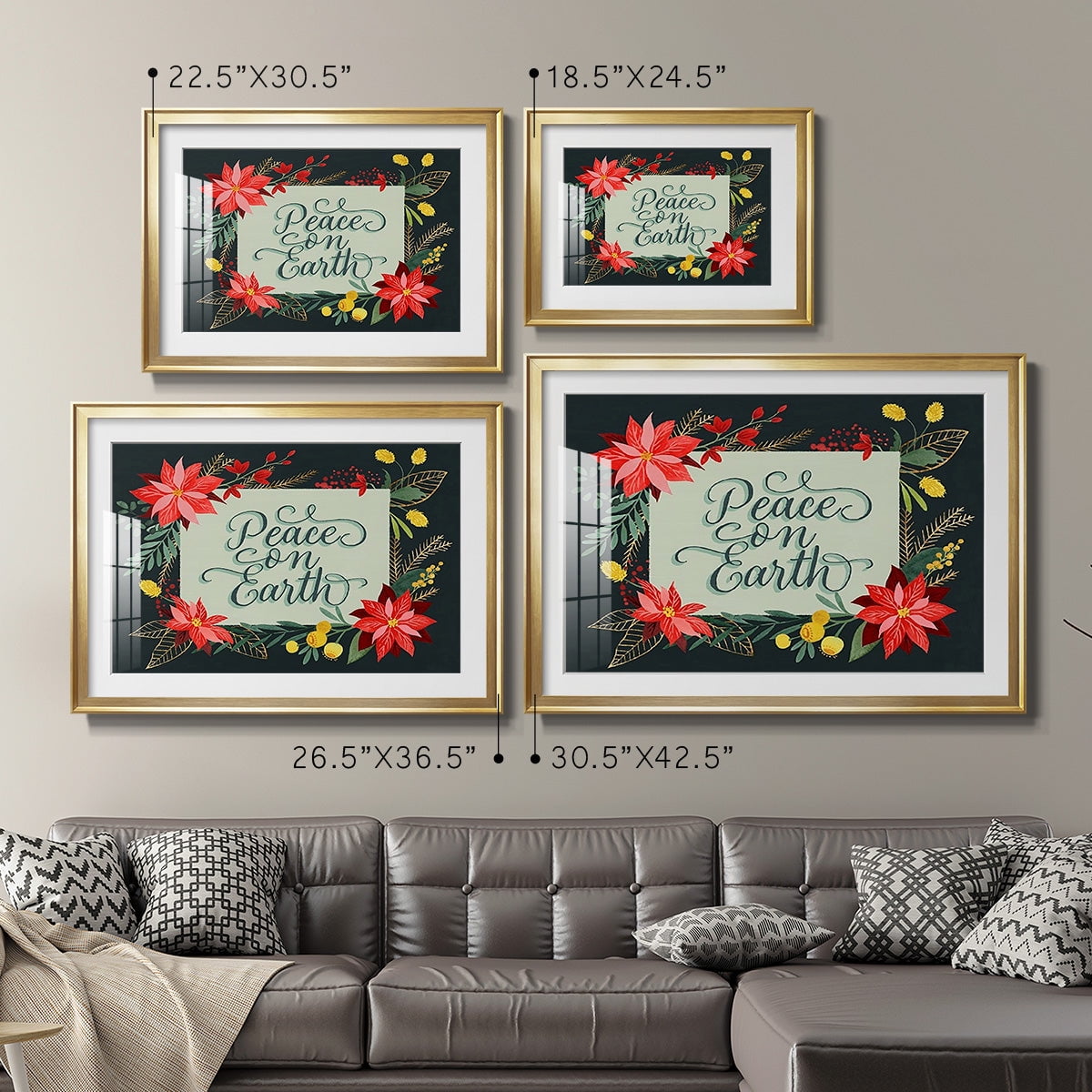 Bright Christmas Night II Premium Framed Print - Ready to Hang