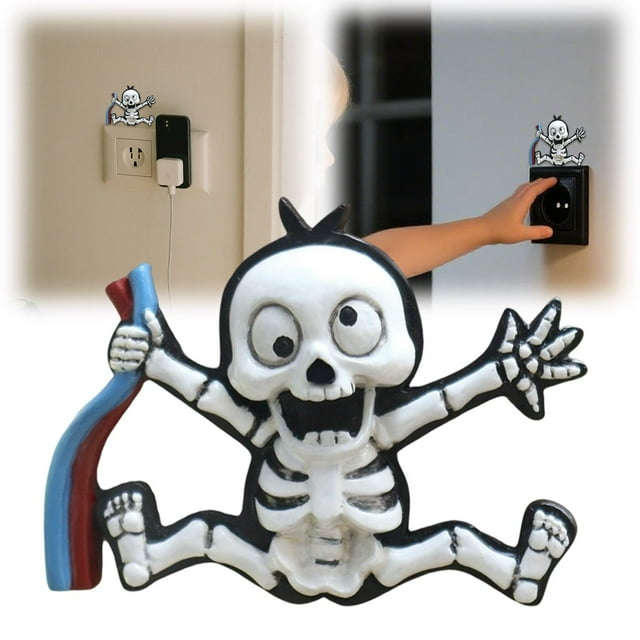 Warning Sign Wall Sticker For Halloween Home Room Decoration Unique Theme Art