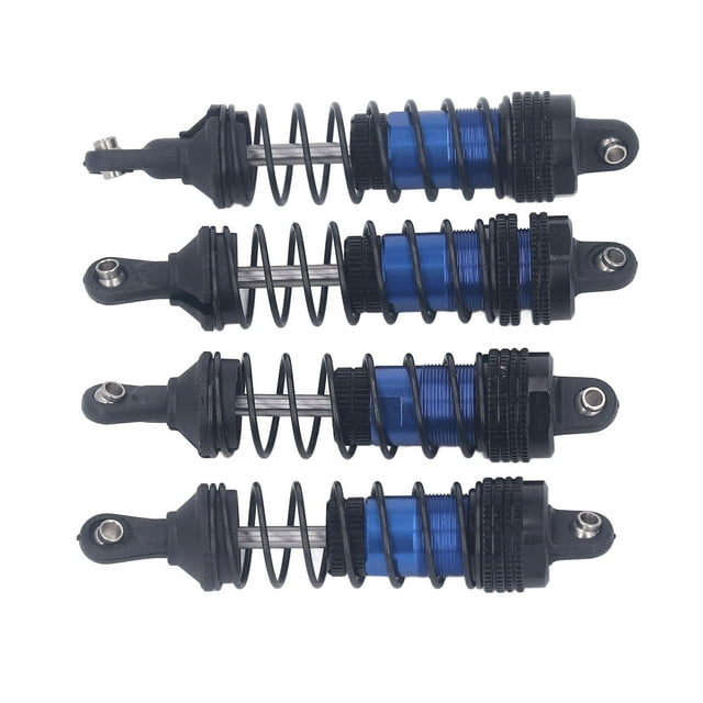 4Pcs RC Car , Aluminum Alloy Stable High Elasticity Front Rear Shock Damper For LC Racing 1/14 1/16