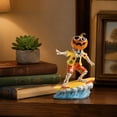 thumbnail image 4 of Clearance! Halloween Surfing Pumpkin Skeleton Figurine Tropical Hawaiian Resin Skull Surfer Statue Summer Beach Decor for Desk Table Shelf Party Home Display, 4 of 5