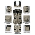 thumbnail image 4 of H2H Mens Active Fishing Vests Quick Dry Breathable Multi Pocket Mesh Jackets Photography Hiking Vest (CMOV060), 4 of 6