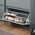 thumbnail image 4 of SoBuy 2 Flip-Drawers Shoe Cabinet Shoe Rack Shoe Storage Cupboard Organizer Unit FSR165-K-HG, 4 of 7