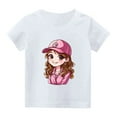 thumbnail image 7 of Print Girls Soft and Stretchy Round Neck Short Sleeve T-Shirt Kids Clothes Clothes Girls Clothes Bs, 7 of 7