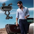 thumbnail image 2 of Soporte universal para teléfono en la rejilla de ventilación del coche, compatible con smartphones y dispositivos GPS (negro), 2 of 5