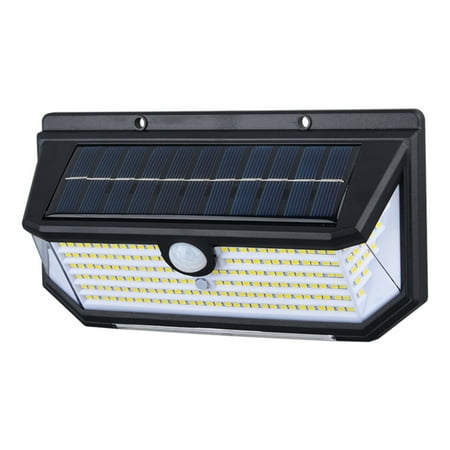

New 218 Solar Wall Lamp Human Body Induction Light Five Sided LED Light Light Red and Blue Flashing Solar Light