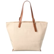 Longchamp Women's Accomplice Canvas Textured Leather Tote Bag Brown