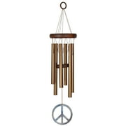 Woodstock Wind Chimes Signature Collection, Woodstock Peace Chime, 16'' Bronze Wind Chime WPCB