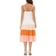 thumbnail image 3 of INSPIRE CHIC Vestido Midi de Verano para Mujer con Tirantes Ajustables y Escote en V, Vestido Boho de Fiesta y Playa, Maxi en Blanco y Rosa M, 3 of 5