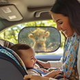 thumbnail image 2 of KUIFORTI 2 Pack Car Window Shade for Baby, Highland Cow Window Shades for Car Sun Shade for Car Window Baby, Glare and UV Rays Protection, 2 of 6