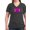 Charcoal, variant on CafePress - Cat Herder 2 Fusia Web Png - Women's V-Neck Dark T-Shirt