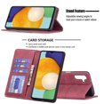 thumbnail image 3 of for Samsung Galaxy A14 5G Case, Flip Folio Wallet Cover Slim Premium PU Leather Case ID Credit Card Slots Stand Kickstand Holder Closure TPU Shockproof Phone Case for Samsung Galaxy A14 5G,Red, 3 of 4