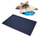 thumbnail image 1 of Estera De Alimentación Para Perros, Silicona Impermeable, Fácil De Limpiar, Estera De Comida Para Mascotas Pequeña Con Bordes Deformados Para Pisos, 1 of 7