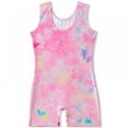 thumbnail image 3 of GYRATEDREAM Gymnastics Leotards for Girls, Leotard for Girls Gymnastics Biketards Dance Outfit Butterfly, Pink Butterfly 4-5 Years, 3 of 8