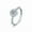 Women's Ring (50 points Moissanite Diamond), variant on Moissanite Ring in Silver for Couples Promise Rings for Her