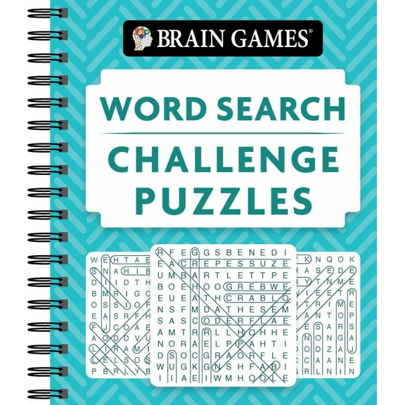 Brain Games Brain Games - Word Search Challenge Puzzles, (Spiral-Bound)
