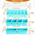 thumbnail image 5 of AsFrost 3Pack Silicone Freezer Trays with Lid,2 Large 2-Cup(500ml)&4 Medium 1-Cup(125ml)&6 Small 1/2-Cup(75ml) Soup Freezer Container Molds,Ice Cube Tray For Meal Prep&Freezing Soup,Stews,Sauces, 5 of 7