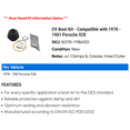 thumbnail image 2 of CV Boot Kit - Compatible with 1978 - 1981 Porsche 928 1979 1980, 2 of 2