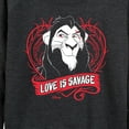 thumbnail image 3 of Disney Villains - Love Is Savage - Women's Lightweight French Terry Long Sleeve Shirt, 3 of 5