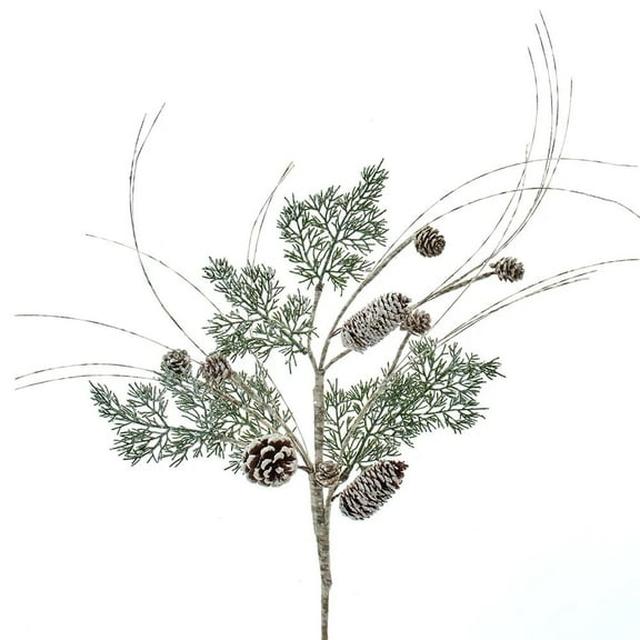 Kurt Adler Cedar Pinecone Pick Decorative Holiday Accent, 25" (1 Pick)