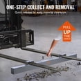 thumbnail image 3 of VEVOR 105lbs Hanging Magnetic Sweeper Pickup Tool, Nail Hang-Type Magnetic Forklift Sweeper, Industrial Grade Magnets Steel Material Hunting Accessories for Picking Up Bolts Nails Iron Chips Metals, 3 of 9