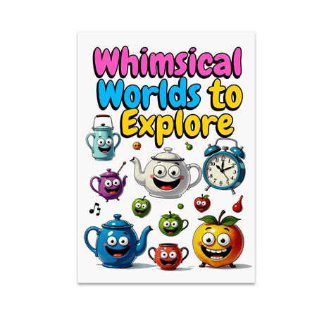 Whimsical Worlds to Explore - Art Enthusiast - 13x19 Poster Print