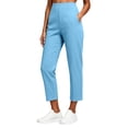 thumbnail image 6 of Guluxicc Women's Golf Pants Elastic Waist Straight Leg Long Trousers Business Casual Wear for Summer Casual Outfits, 6 of 8