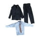 thumbnail image 2 of 1/6 Trajes formales para hombre Conjunto de ropa Vestir Accesorios de cosplay elegantes Moda Corbata de café, 2 of 9