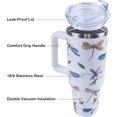 thumbnail image 4 of 40 oz Goth Moon Tumbler with Handle and Straw, Black Gothic Travel Mug Water Bottle, Stainless Steel Insulated Cup with Lid and Straw, Birthday Christmas Halloween Gifts, 4 of 6