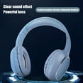 thumbnail image 4 of Q11i Wireless Over-Ear Bluetooth Headphones by Ruroz, Deep Bass, 60H Playtime, Hi-Res Audio, Detachable Ear Cushions, Multipoint Connection - Navy, 4 of 7
