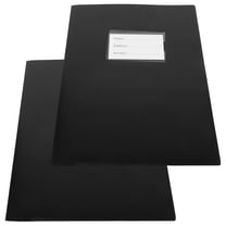Worgeous 2 Pcs Pocket Folders Bulk Office 30.50X22.50X0.20CM Black
