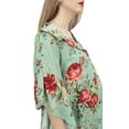thumbnail image 5 of Bimba Moms Dusty Green Floral Printed Kaftan With Belt Maternity Maxi Dress-16, 5 of 6