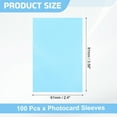 thumbnail image 2 of 100 Pcs Photocard Sleeves, 61 x 91mm Kpop Card Protector Holder, Blue, 2 of 5