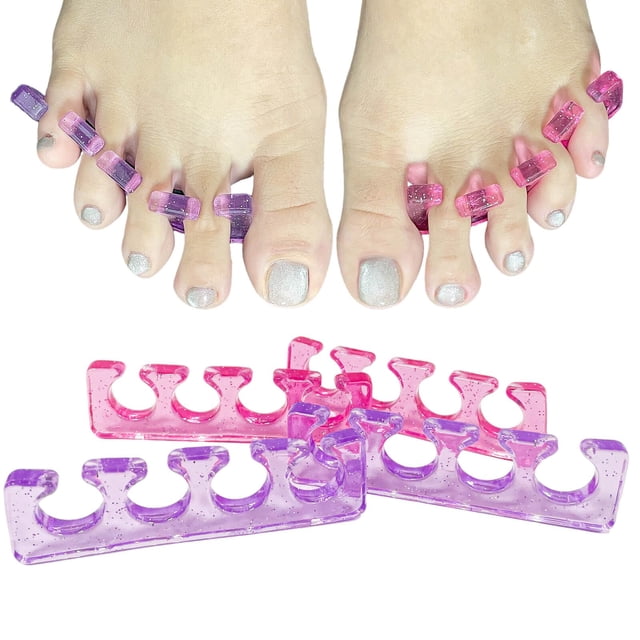 Separadores de dedos SUNFATT Separadores de dedos para mujeres Separadores de dedos para separar las uñas de los pies o uñas, así como para pulir esmalte de uñas (delgado)