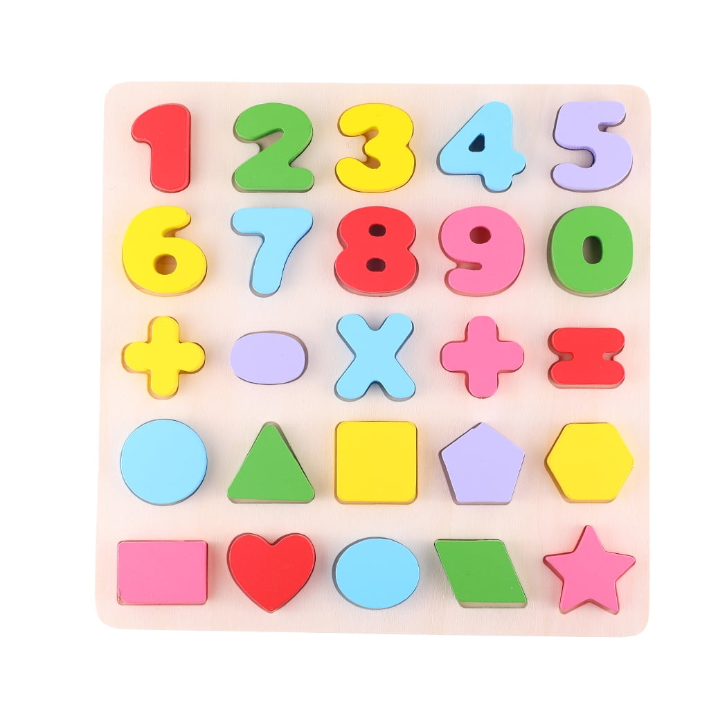 Wooden puppy & ball jigsaw/puzzle with numbers& letters,colorful educational toy 