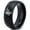 Black Dome Polish Tungsten, variant on Tungsten Pride King Leo Lion Band Ring 8mm Men Women Comfort Fit Black Beveled Edge Brushed Polished