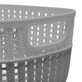 thumbnail image 4 of Simplify 2 Pack 2-Tone Decorative Small Plastic Storage Basket in Grey, 4 of 5