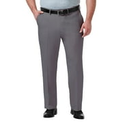 Big & Tall Haggar® Premium Comfort Expandable-Waist Classic-Fit Stretch Flat-Front Dress Pants Color: Medium Gray Size: 50X29