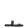 thumbnail image 3 of Time and Tru Women's Double Band Slide Flat Sandals, 3 of 6