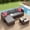 5-Piece Gray, variant on Aiho All-Weather 5 Pieces Outdoor Sectional Sofa with PE Rattan, Outdoor Patio Furniture Set with Soft Cushions and Coffee Table, For Backyard, Porch, Balcony, Poolside, Garden, Patio-Gray