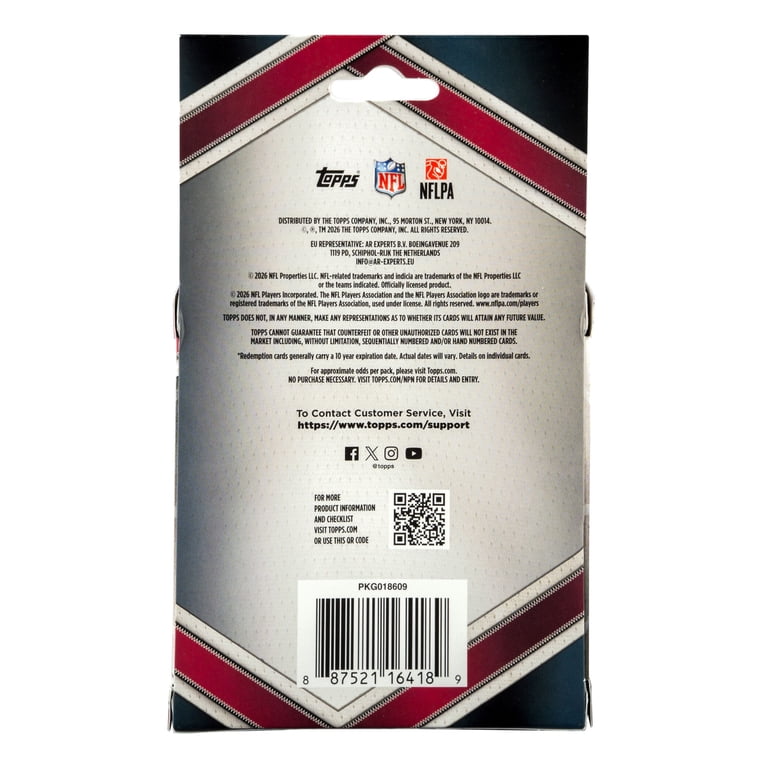 Collectible 2026 Topps NFL Flagship Football Trading Card Hanger