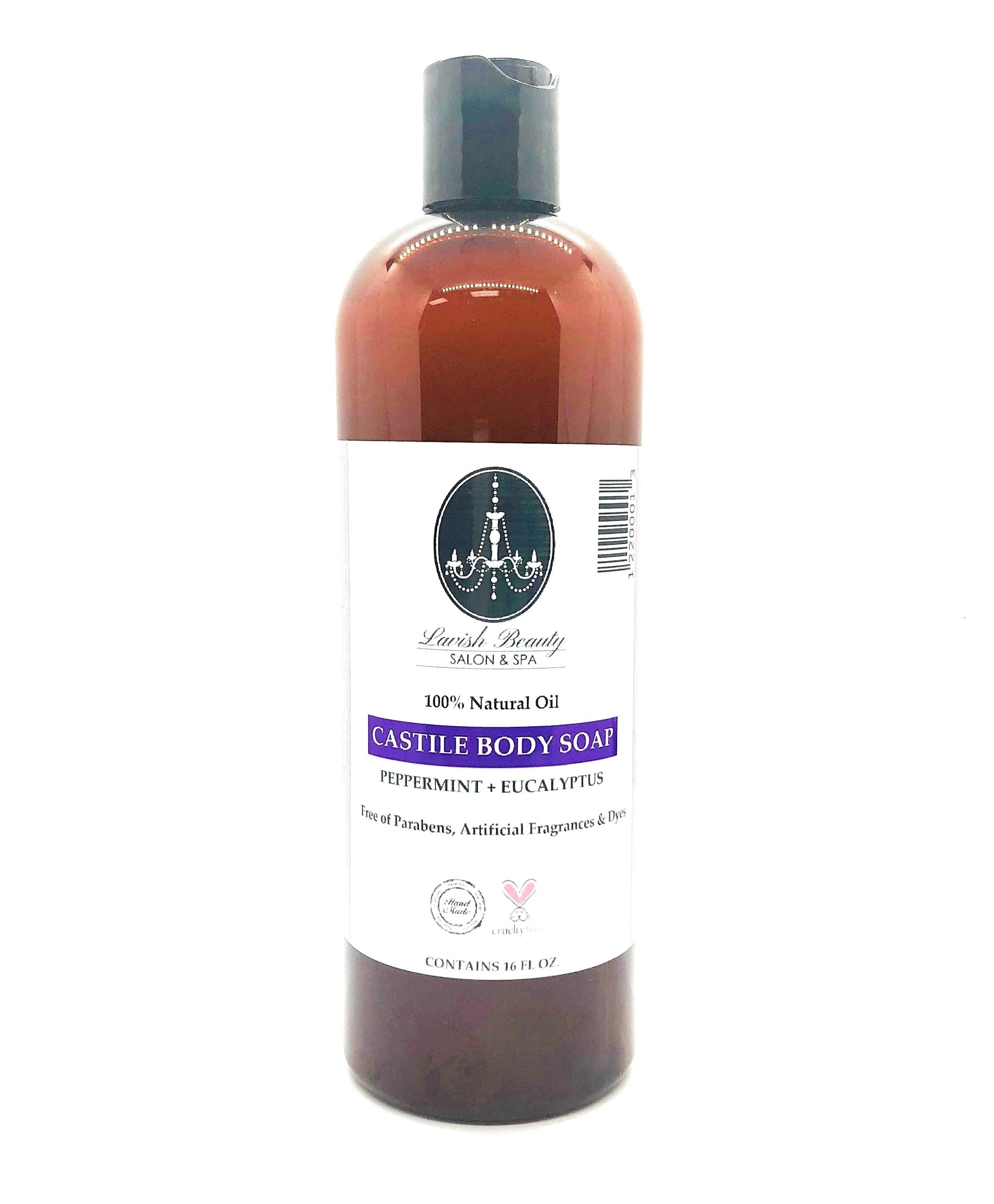 Peppermint & Eucalyptus Castile Body Wash 16 oz.