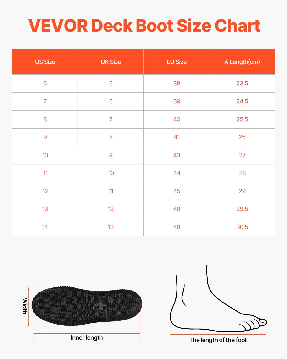 VEVOR Women's Deck Boots, Waterproof Fishing Rain Boots, Anti-Slip Ankle Rubber Boots, Gardening Insulated Mud Boots, Neoprene Rubber, Lightweight & Durable, for Manufacturing, Farming, Size 10 US