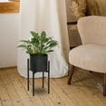 Zimtown 2 Pack Adjustable Metal Plant Pot Stand, 16'' Tall, Rustproof ...